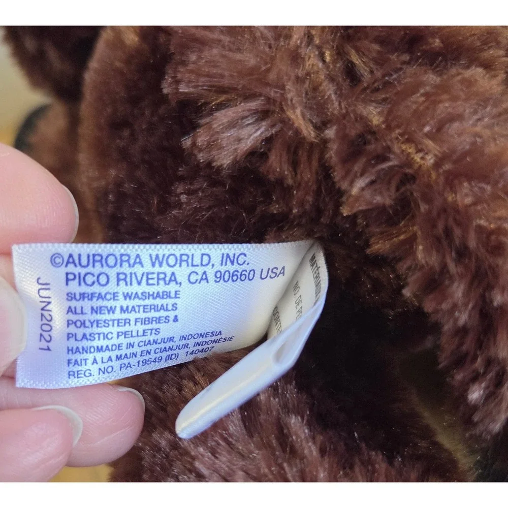 Aurora Lot 5 Mini Flopsie Farm Plush Stuffed Animals Longhorn Two Horse Cow Pig